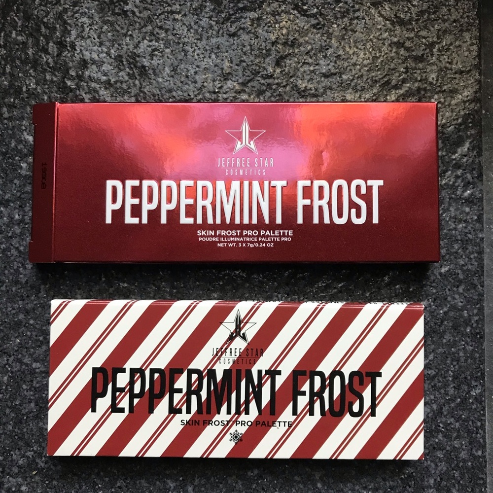 Jeffree Star peppermint frost + straw